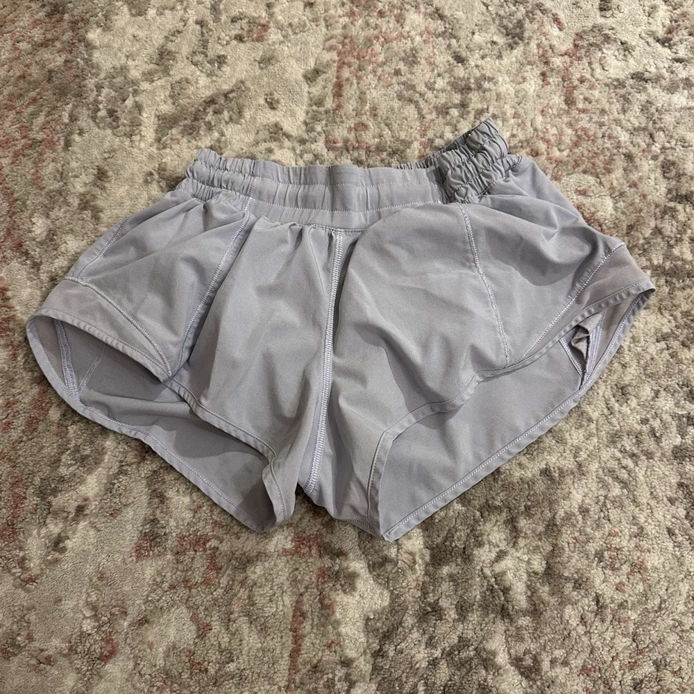 Light blue Lululemon Hotty Hot short 2.5”
